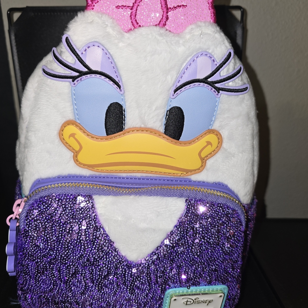 Loungefly Disney Daisy Duck Sequin Mini Backpack